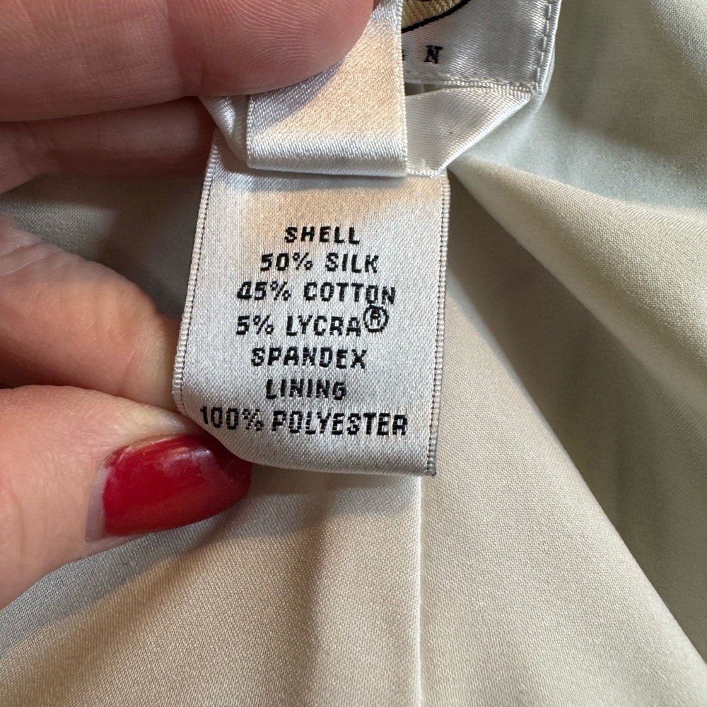 Talbot's Gorgeous  Palm Print Tropical  Silk Blend Stretch Pants PLUS: 24    #J - Picture 10 of 11